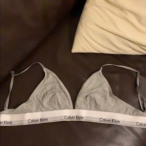 Grey Calvin Klein bralette